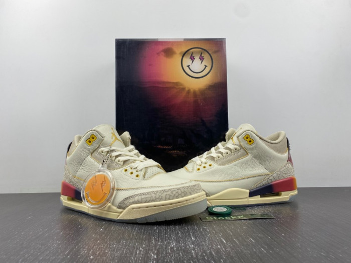 Onekick Jordan 3 Retro SP J Balvin Medellin Sunset Shoes FN0344-901