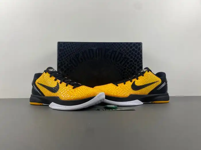 NIKE KOBE 6 PROTRO LIGHTBULB BLACK YELLOW 429659-700