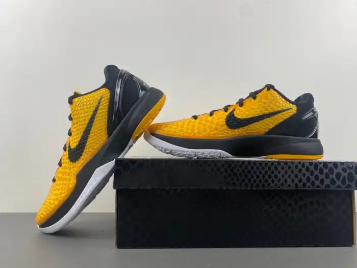 Rep NIKE KOBE 6 PROTRO LIGHTBULB BLACK YELLOW 429659-700