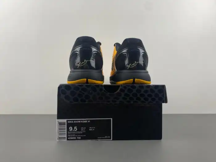 NIKE KOBE 6 PROTRO LIGHTBULB BLACK YELLOW 429659-700