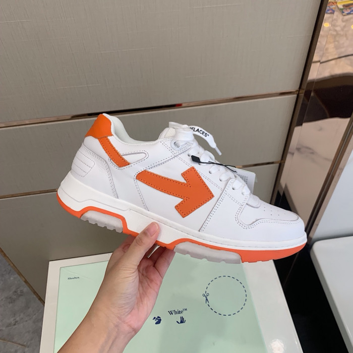 Onekick OFF WHITETM C O VIRGIL ABLOH OUT OF OFFICE LOW-TOP LEATHER SNEAKERS "OOO"