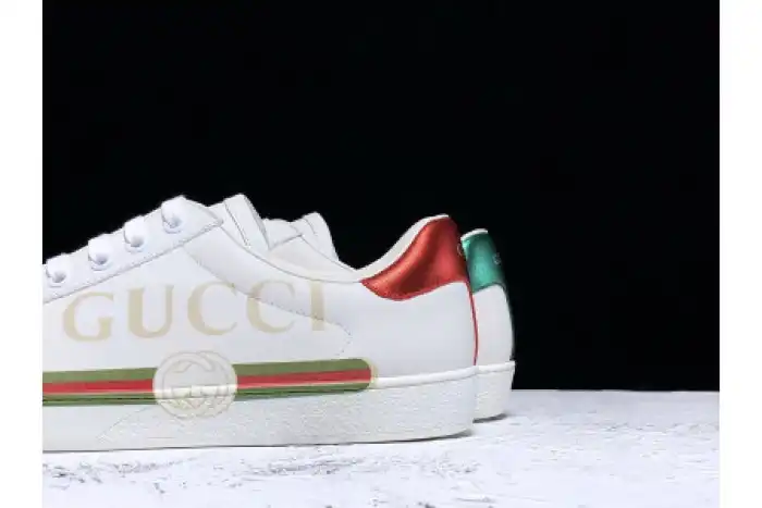 Rep GUCC ACE EMBROIDERED LOW-TOP SNEAKER WHITE WITH LOGO