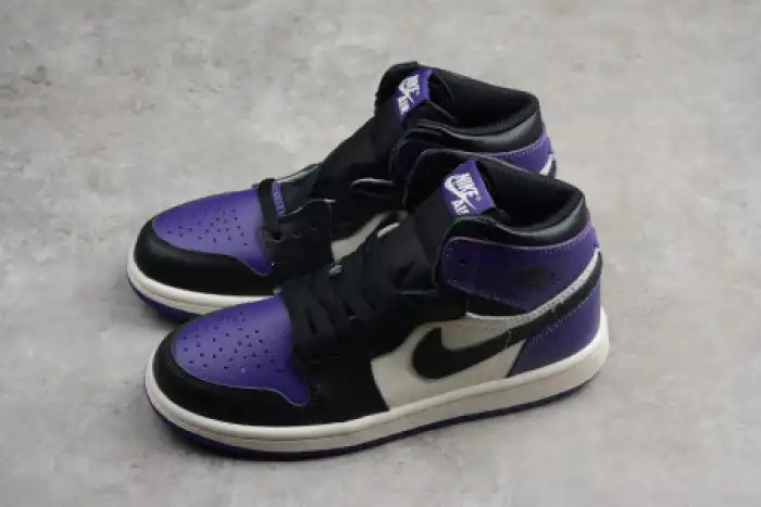 Rep KIDS AIR JORDAN 1 RETRO HIGH OG 'COURT PURPLE' 555088-501