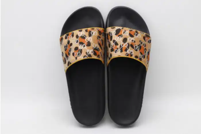 Cheap GUCC SLIPPERS LEOPARD PRINT