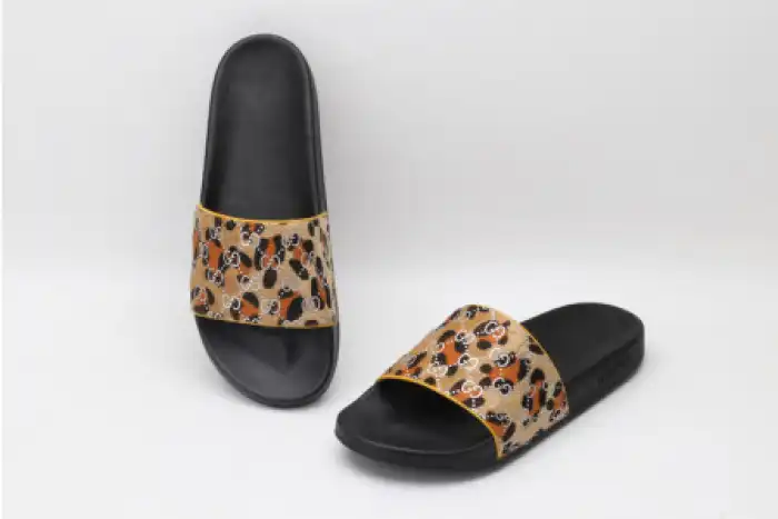 Cheap GUCC SLIPPERS LEOPARD PRINT