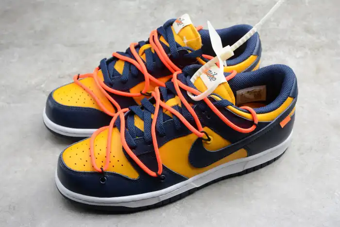 Cheap OFF-WHITE x Dunk Low 'University Gold' CT0856-700