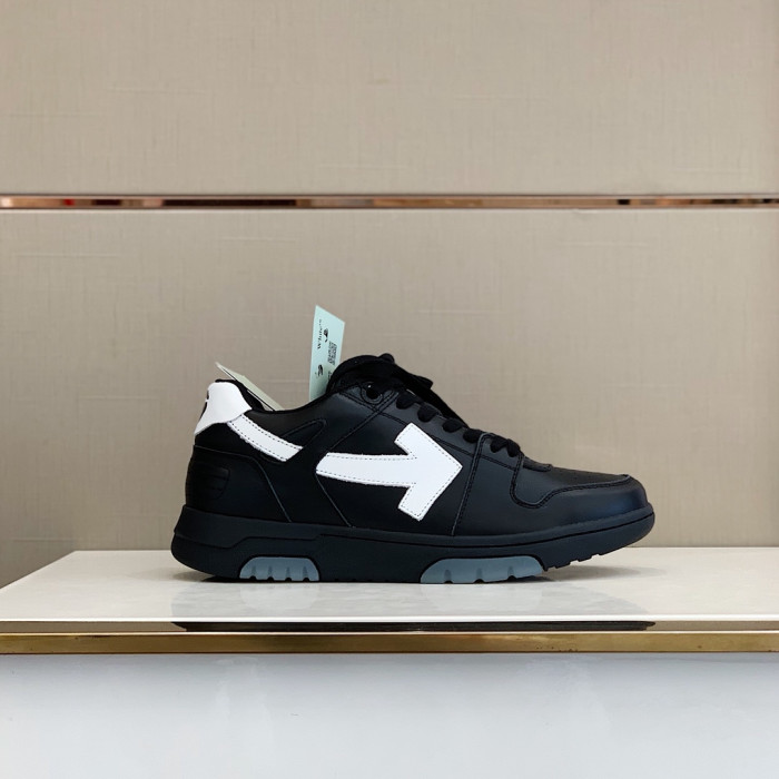 Onekick OFF WHITETM C O VIRGIL ABLOH OUT OF OFFICE LOW-TOP LEATHER SNEAKERS "OOO"