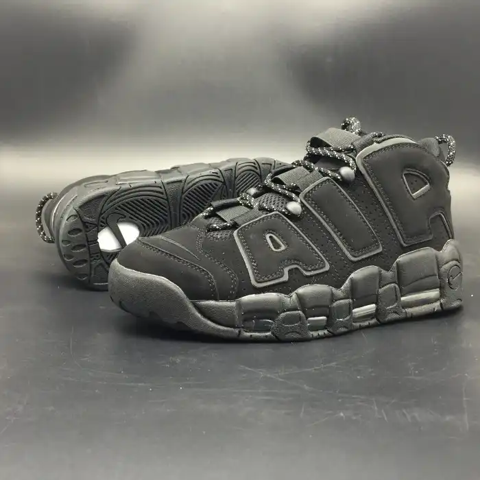 Cheap Nike Air More Uptempo Triple Black Reflective 414962-004