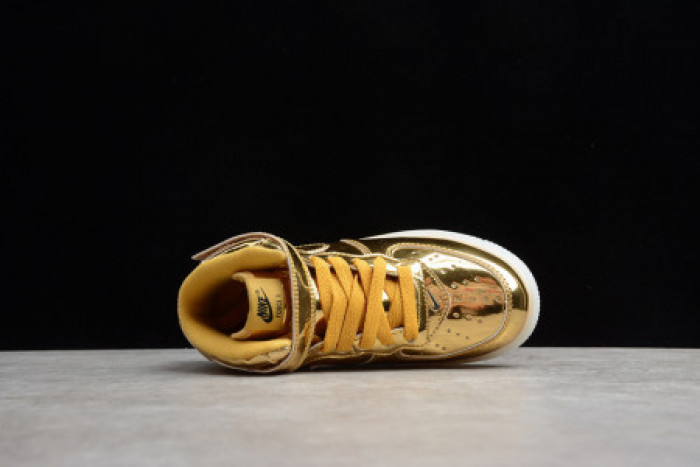 Onekick KIDS NIKE AIR FORCE 1 MID WB METALLIC GOLD 314197-8100