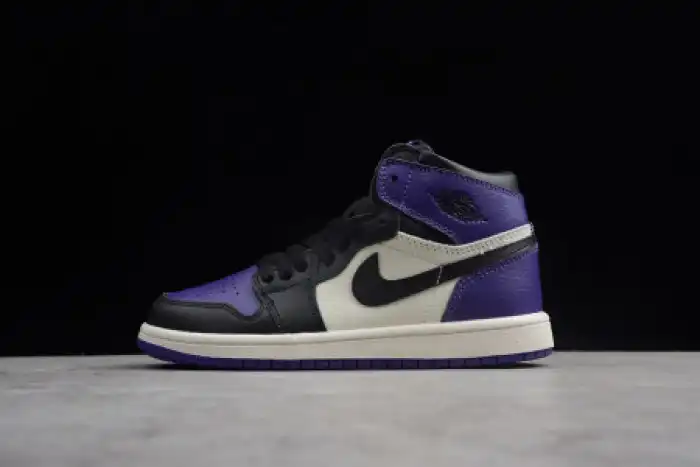 Rep KIDS AIR JORDAN 1 RETRO HIGH OG 'COURT PURPLE' 555088-501