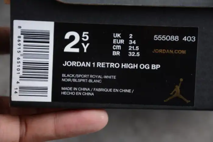 Cheap KIDS AIR JORDAN 1 RETRO HIGH OG 'GAME ROYAL' 555088 403