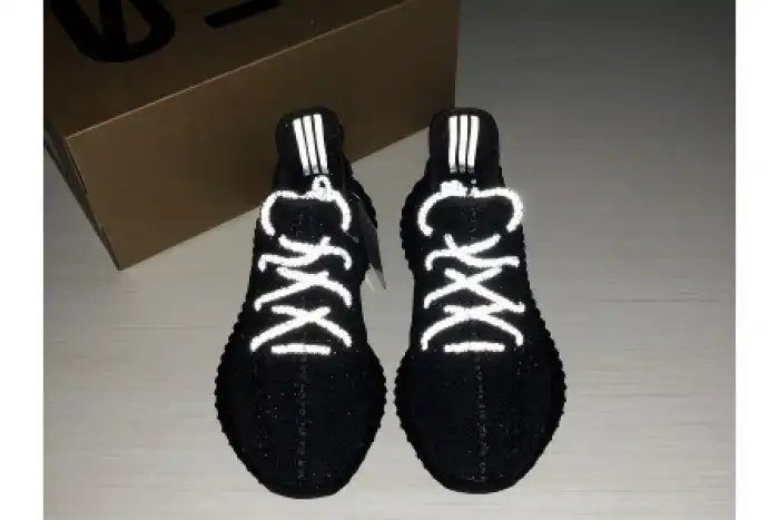 Rep ADIDAS MENS YEEZY BOOST 350 V2 BLACK FU9006