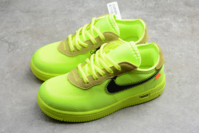 Onekick AIR FORCE 1 TD X OFF WHITE VOLT HYPER JADE CONE TODDLER BV0853-700