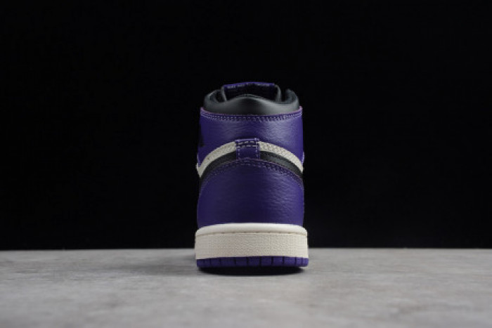 KIDS AIR JORDAN 1 RETRO HIGH OG 'COURT PURPLE' 555088-501