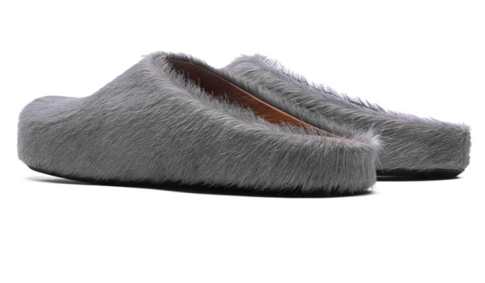 Fussbet Sabot calf-hair slippers