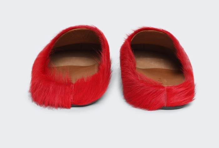 Onekick Fussbet Sabot calf-hair slippers