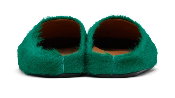 Onekick Fussbet Sabot calf-hair slippers