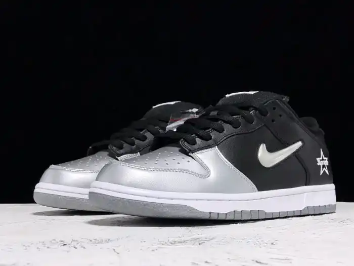 Rep Nike SB Dunk Low Jewel Swoosh Silver CK3480-001