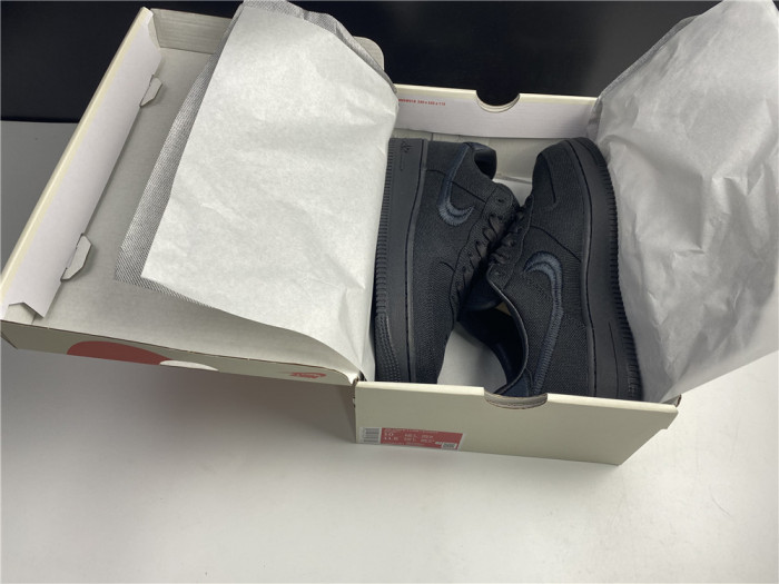 NIKE AIR FORCE 1 LOW STUSSY BLACK CZ9084-001