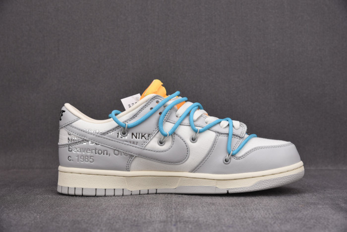 OFF-WHITE X NIKE SB DUNK LOW OW WHITE GREY BLUE DM1602-115