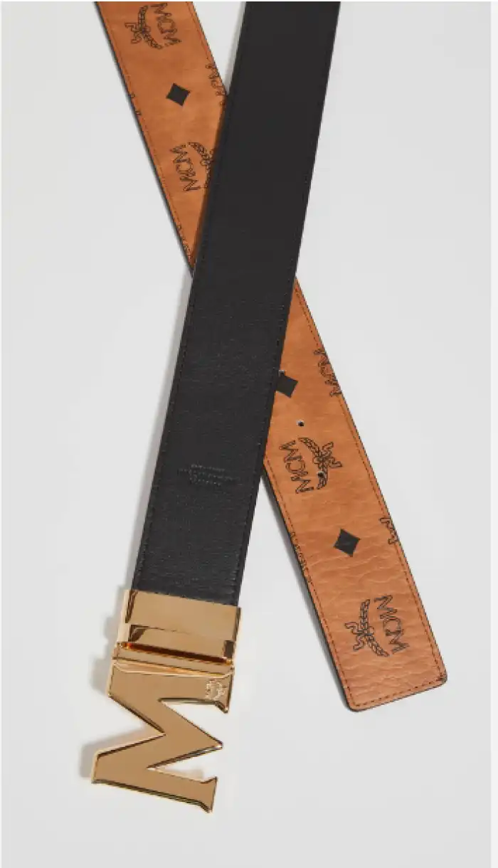 Cheap Mcm Claus Reversible Belt