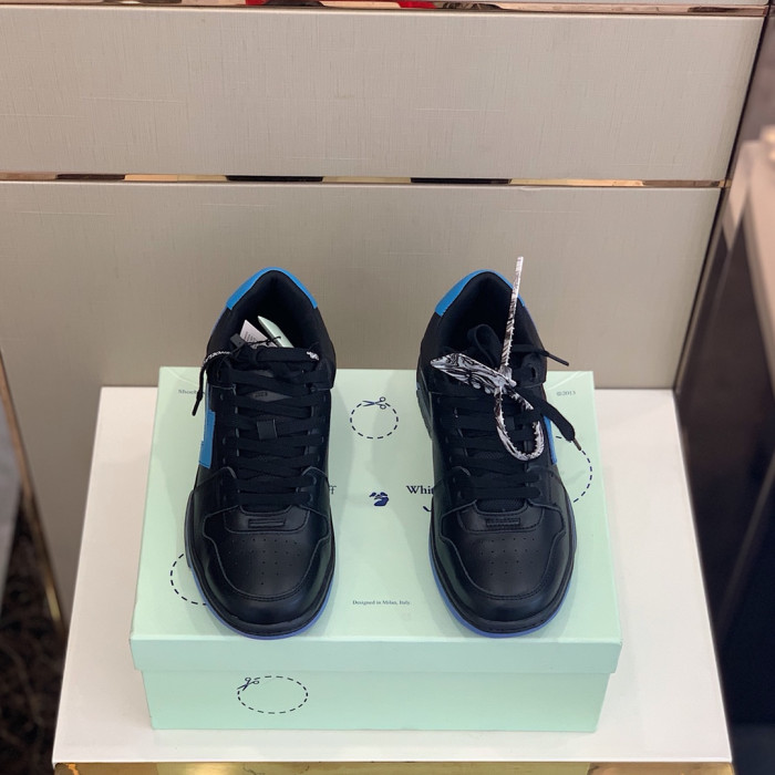 Onekick OFF WHITETM C O VIRGIL ABLOH OUT OF OFFICE LOW-TOP LEATHER SNEAKERS "OOO"