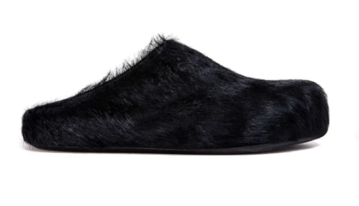 Fussbet Sabot calf-hair slippers