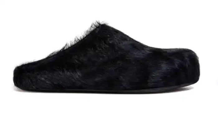 Cheap Fussbet Sabot calf-hair slippers