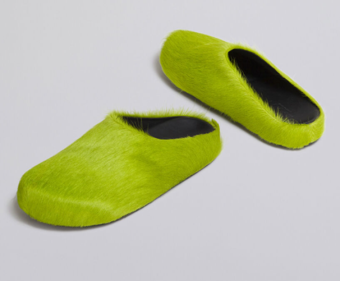 Onekick Fussbet Sabot calf-hair slippers