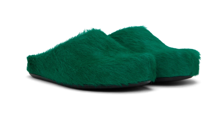 Onekick Fussbet Sabot calf-hair slippers