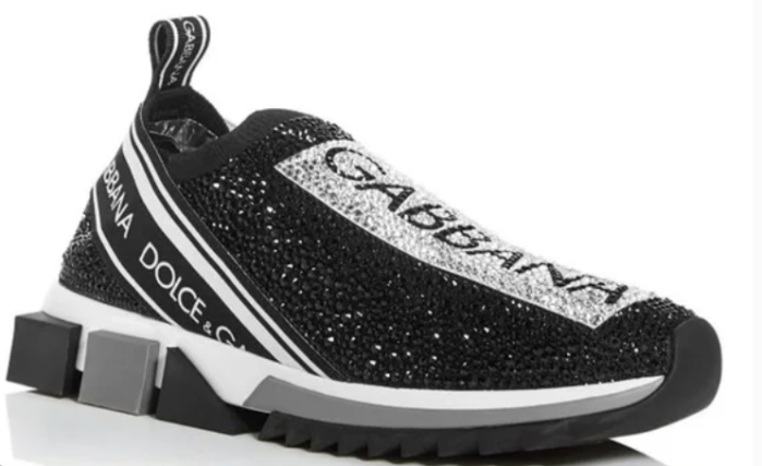 Dolce & Gabbana Sorrento rhinestone-embellished sneakers - Black