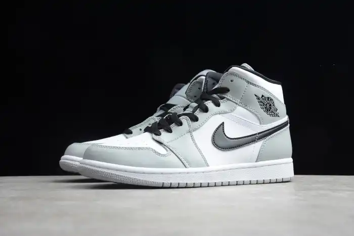 Rep AIR Jordan 1 Mid Light Smoke Grey 554724-092