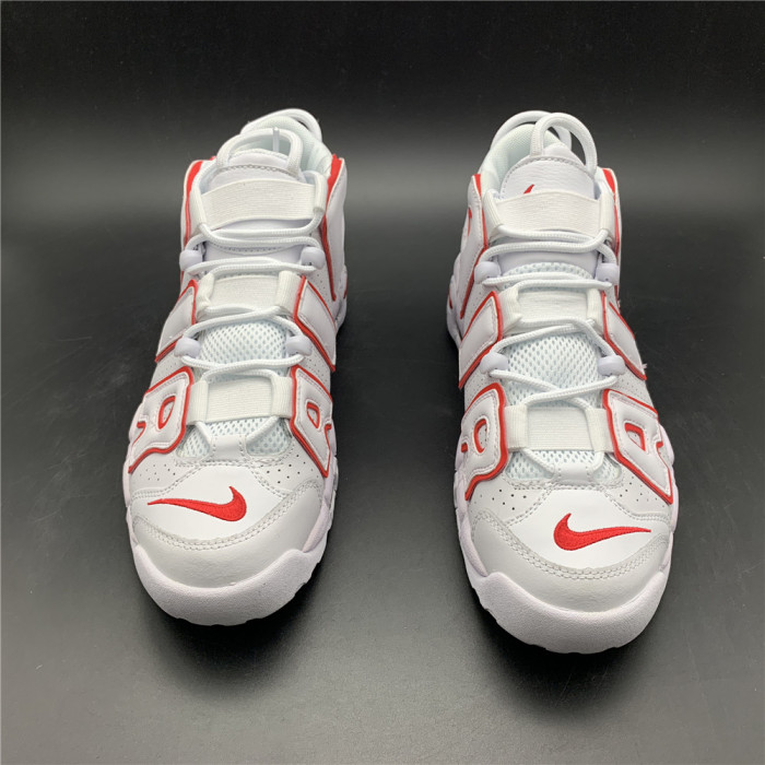 Nike Air More Uptempo White Varsity Red Outline 415082-108