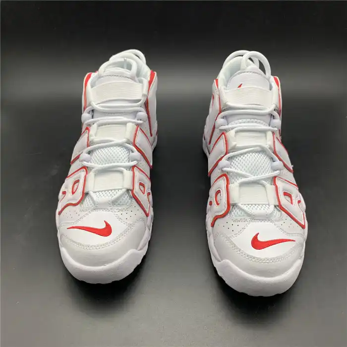 Cheap Nike Air More Uptempo White Varsity Red Outline 415082-108