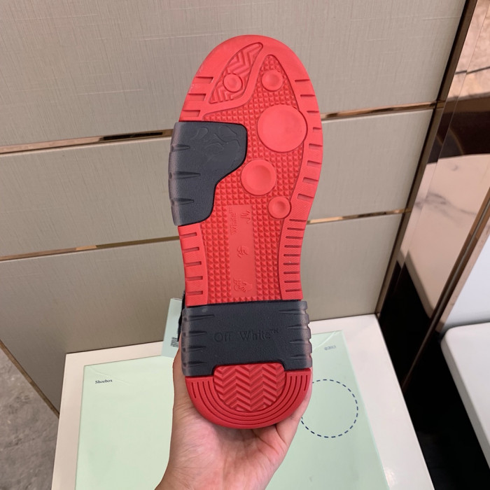 Onekick OFF WHITETM C O VIRGIL ABLOH OUT OF OFFICE LOW-TOP LEATHER SNEAKERS "OOO"