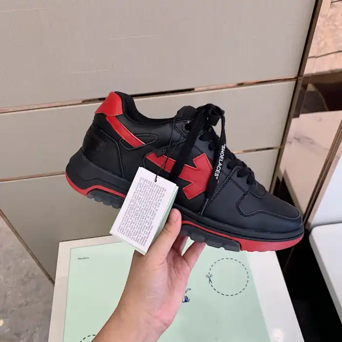 Rep OFF WHITETM C O VIRGIL ABLOH OUT OF OFFICE LOW-TOP LEATHER SNEAKERS 