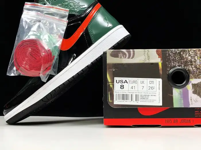 Rep SoleFly x Air Jordan 1 Retro High OG Black Team Orange-Fir AV3905-038