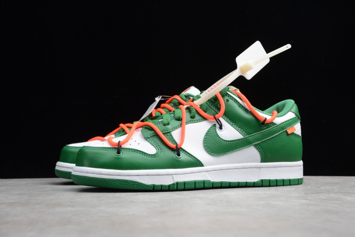 OFF-WHITE X Dunk Low "Pine Green" CT0856-100