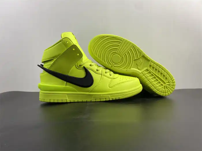 Rep Nike Dunk High AMBUSH Flash Lime CU7544-300