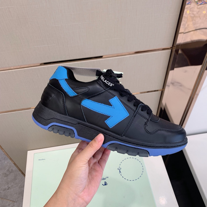 Onekick OFF WHITETM C O VIRGIL ABLOH OUT OF OFFICE LOW-TOP LEATHER SNEAKERS "OOO"