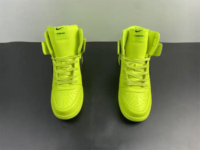 Rep Nike Dunk High AMBUSH Flash Lime CU7544-300