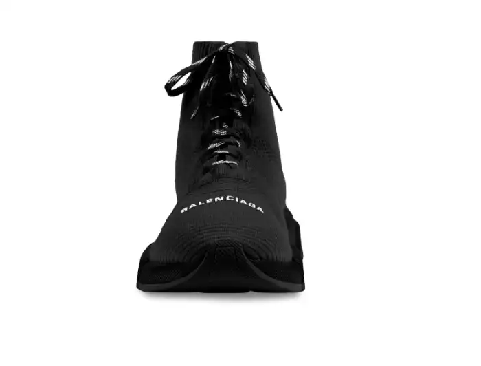 BLCG SPEED 2.0 LACE-UP RECYCLED KNIT SNEAKER IN BLACK