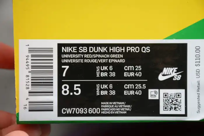 Cheap Nike SB Dunk High Strawberry Cough CW7093-600