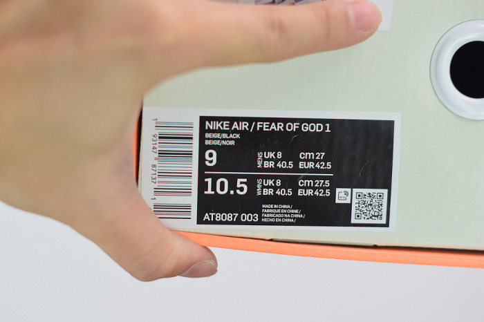 Nike Air Fear Of God Raid Black Grey AT8087-003