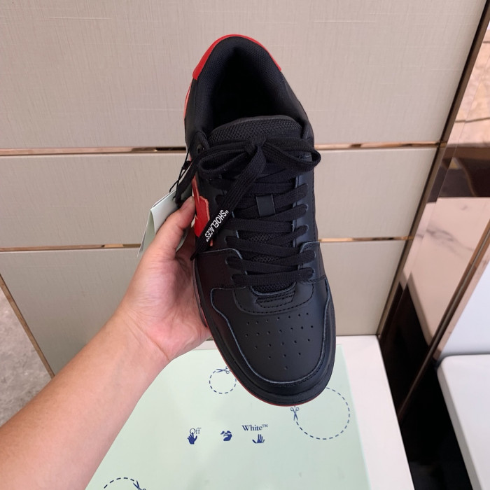 Onekick OFF WHITETM C O VIRGIL ABLOH OUT OF OFFICE LOW-TOP LEATHER SNEAKERS "OOO"