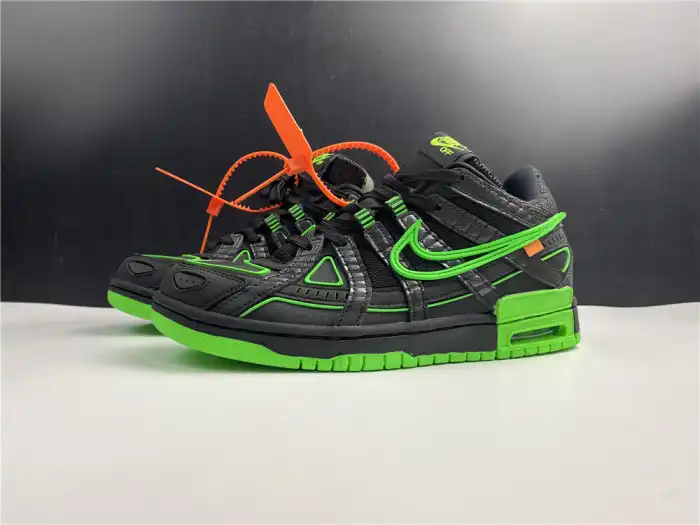 Rep OFF WHITE NIKE AIR RUBBER DUNK GREEN STRIKE