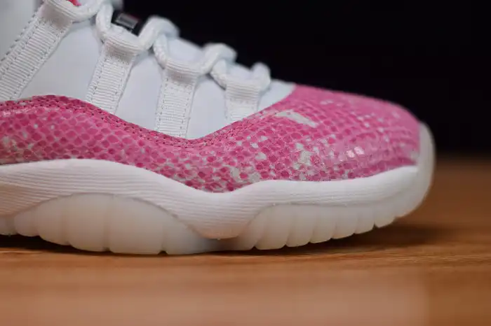 Rep Onekick Air Jordan 11 Low WMNS Pink Snakeskin AH7860-106