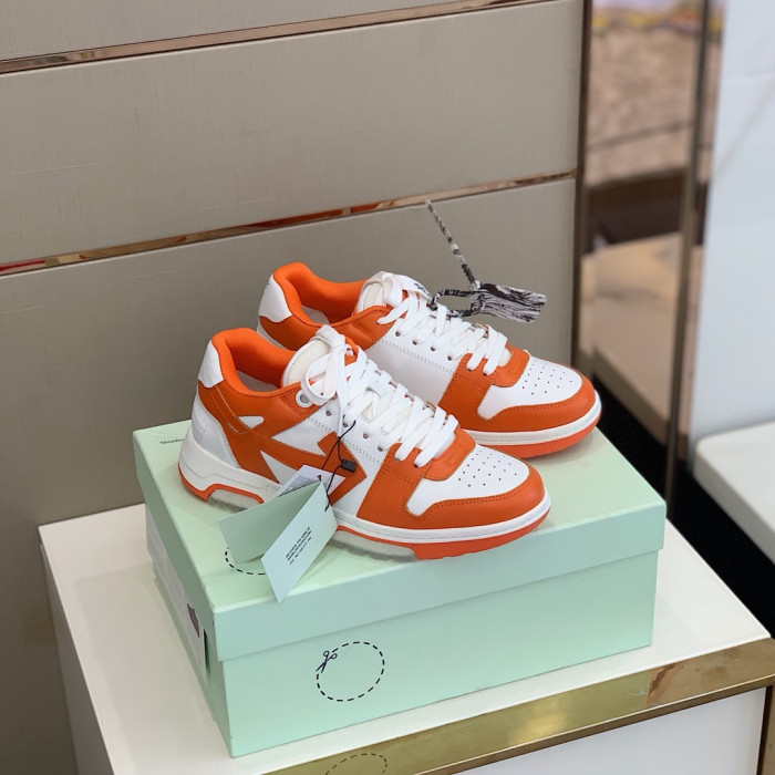 Onekick OFF WHITETM C O VIRGIL ABLOH OUT OF OFFICE LOW-TOP LEATHER SNEAKERS "OOO"