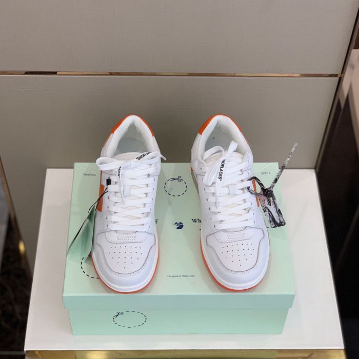 Onekick OFF WHITETM C O VIRGIL ABLOH OUT OF OFFICE LOW-TOP LEATHER SNEAKERS "OOO"