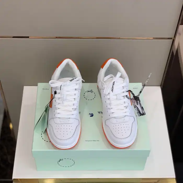 Rep OFF WHITETM C O VIRGIL ABLOH OUT OF OFFICE LOW-TOP LEATHER SNEAKERS 